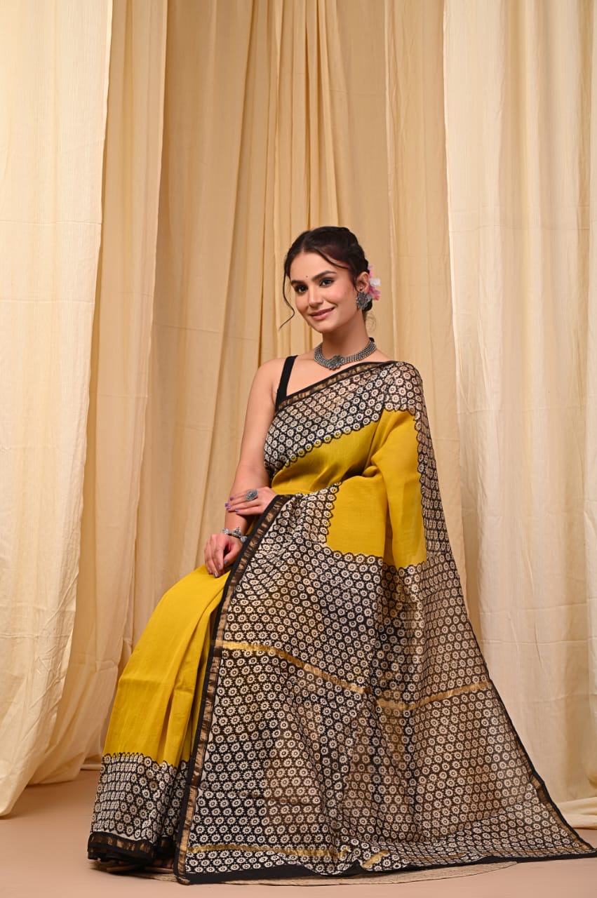 Chaderi silk saree